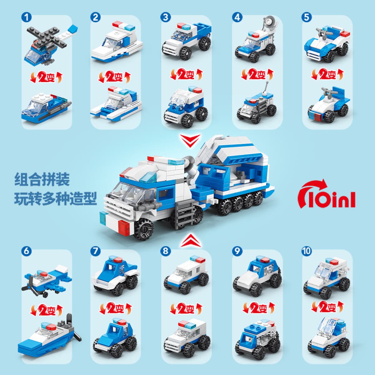 Совместим с LEGO маленькими частицами головоломки в сборе, строительные блоки, инженерная пожарная машина, милая модель...