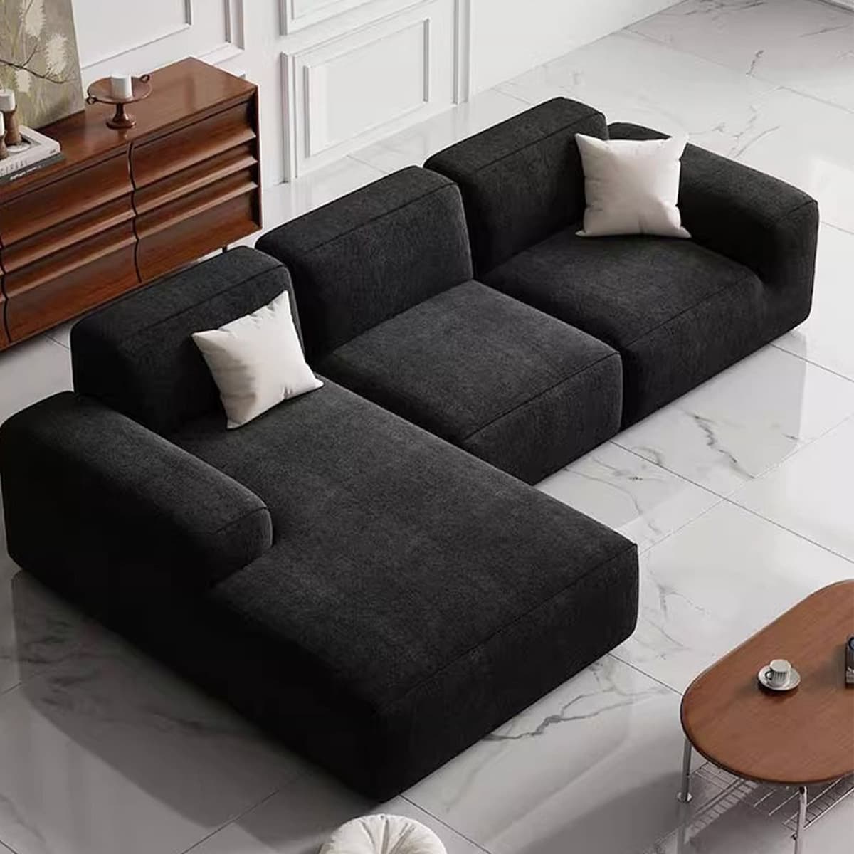 Бескаркасный модульный диван с вакуумной компрессией, французский минималистичный стиль, современный домашний диван для...