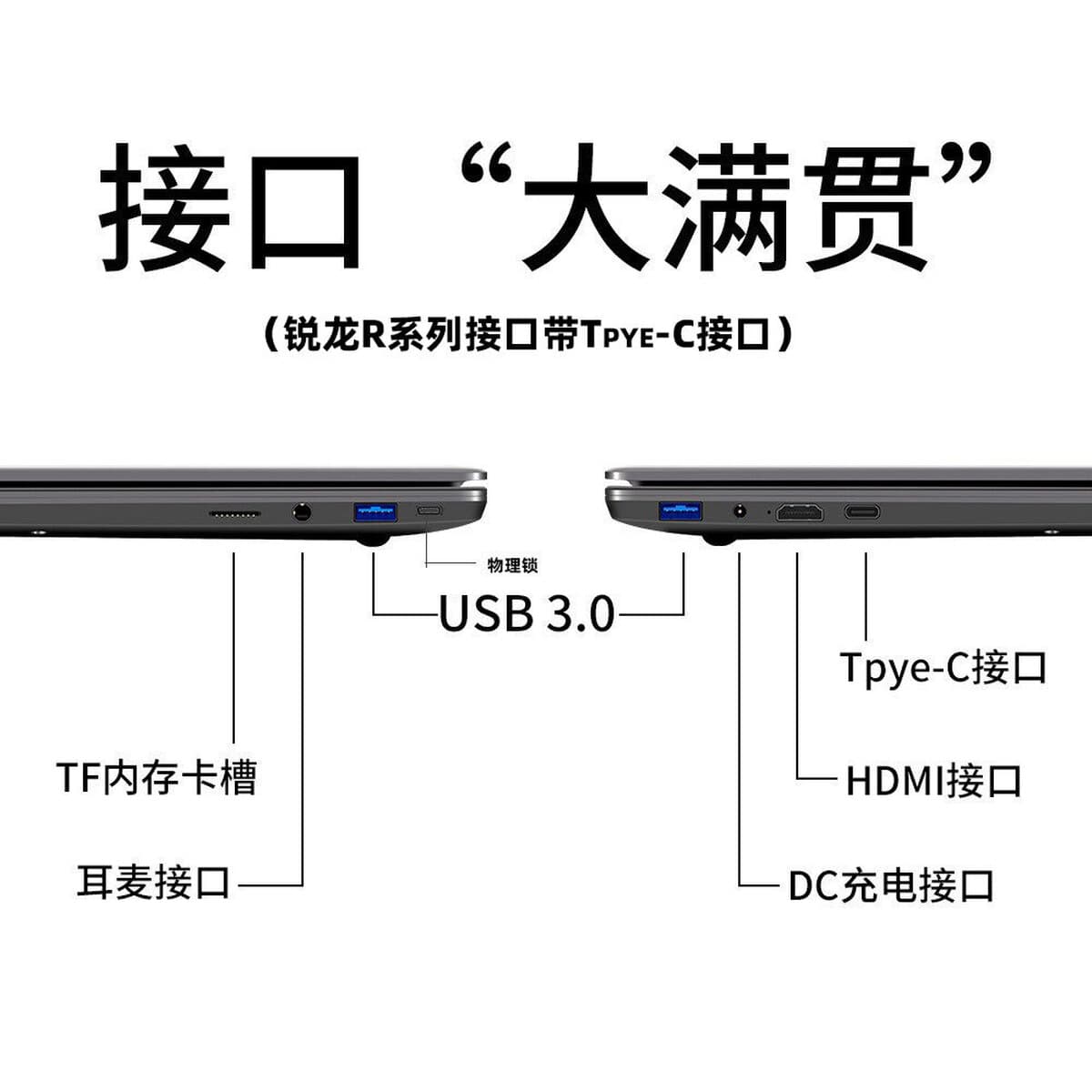 Новый 15,6-дюймовый AMD Ruilong R5 офисный дизайн игровой ноутбук тонкий и легкий оптовый трансграничный laptop