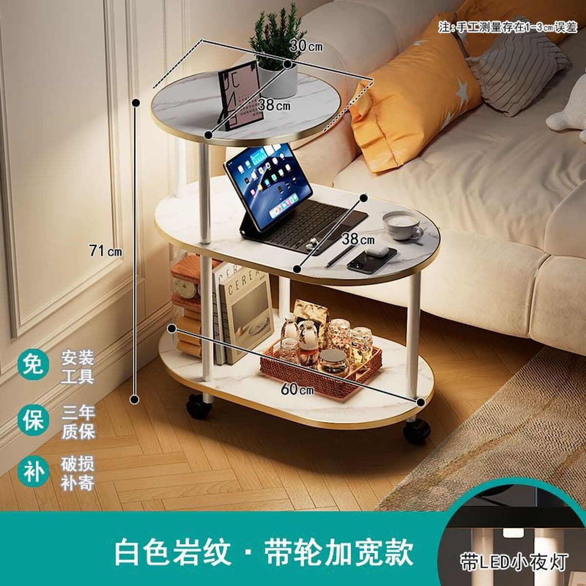 Приставной столик из массива дерева для гостиной, дома, небольшой столик, журнальный столик, передвижной диван, боковой...