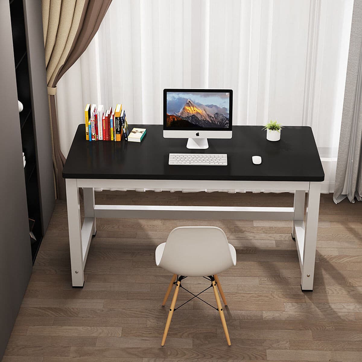 Новый компьютерный стол, утолщенный настольный стол, домашний письменный стол, прямоугольный студенческий простой стол,...