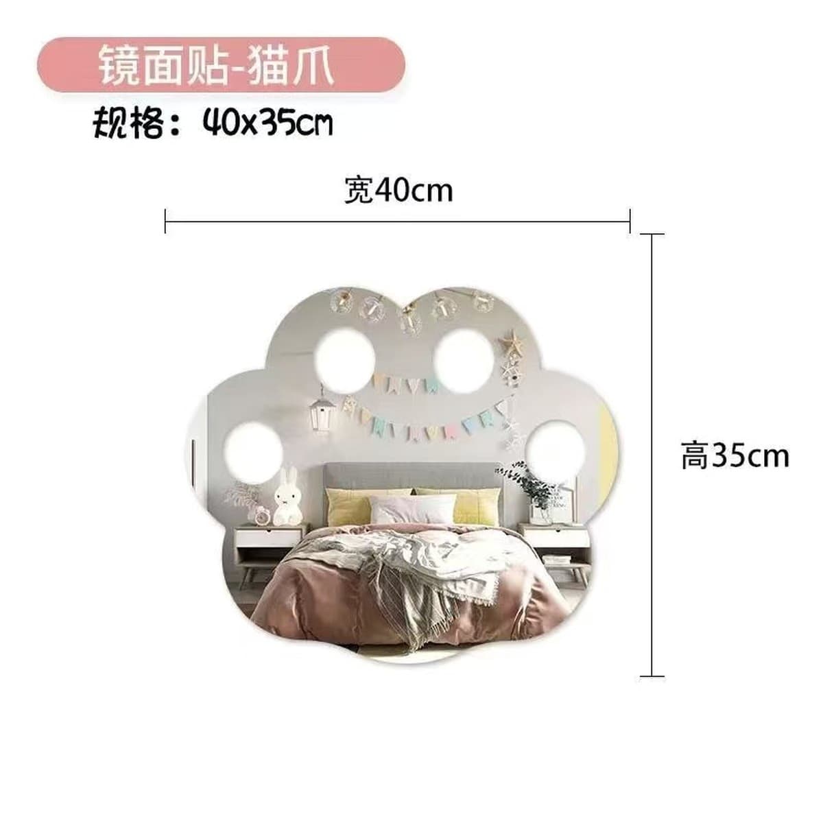 Зеркало в ванной комнате с самоклеящаяся стена туалетный столик зеркало зеркало косметическое зеркало без перфорации...