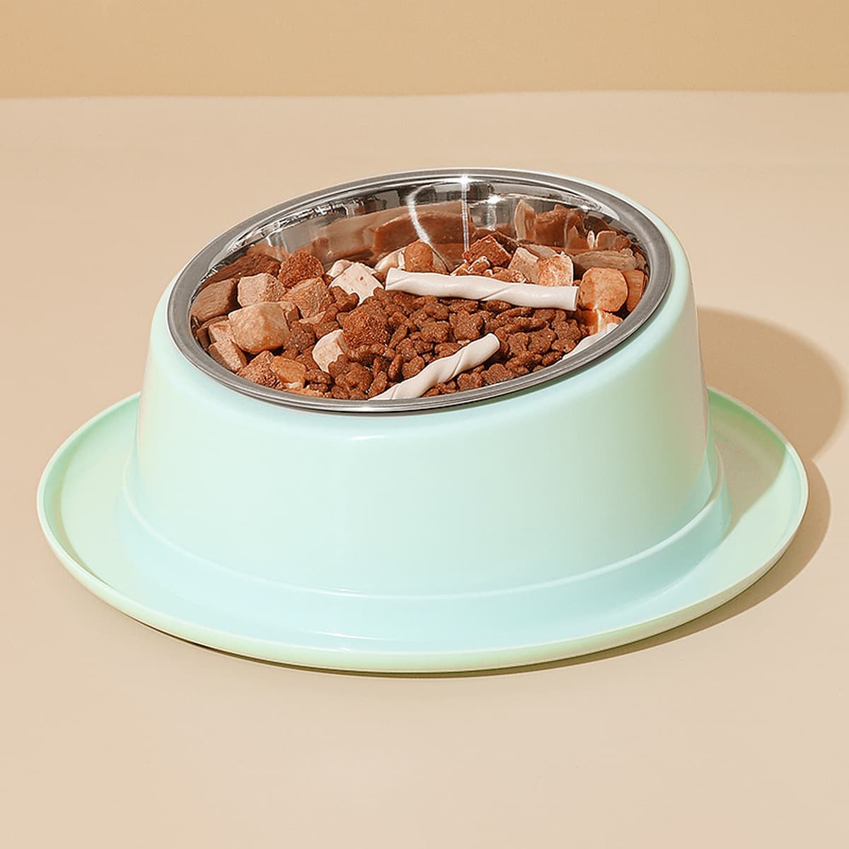 Новый цвет макарон 15 градусов наклон из нержавеющей стали собачьи чаши для защиты шейного отдела позвоночника