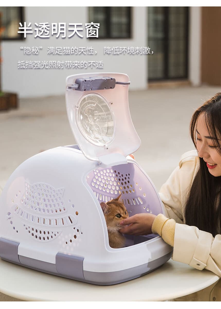 Pet Air Box Cat Кейдж Портативный ящик для перевозки собак Автомобиль Cat Сумка Транспортный чемодан Зоотовары