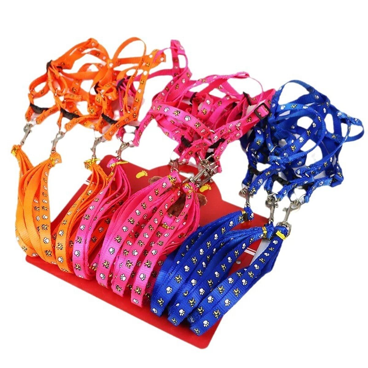 Набор для собак: поводок, шлейка и нашивка для щенков, маленькие размеры, оптом от производителя.