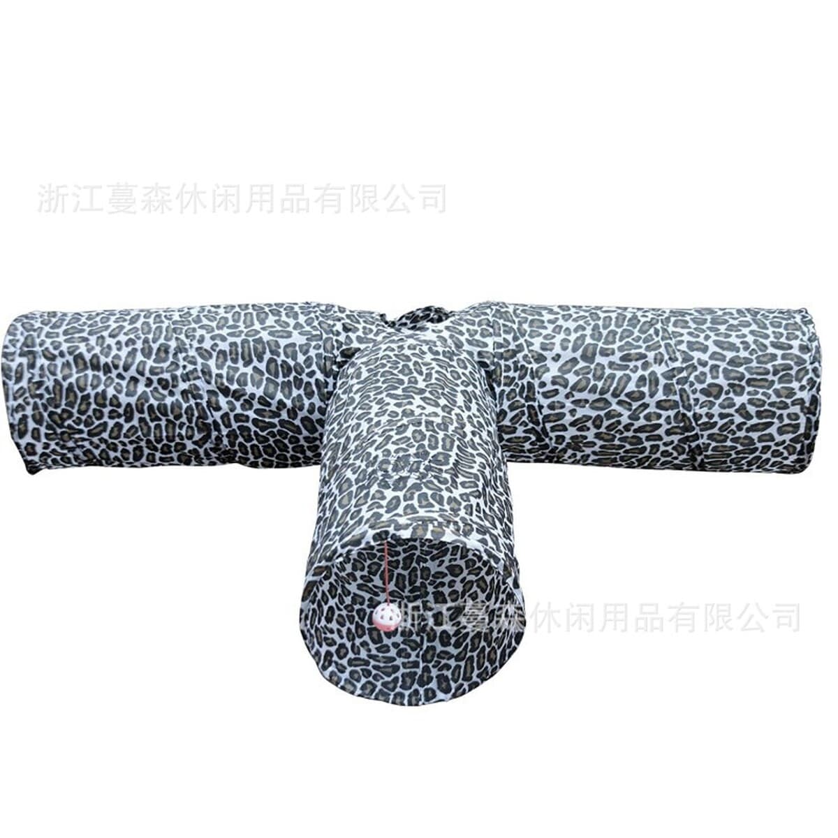 Т-образный вертикальный трехсторонний прямой канал туннель кошка ползающая тренировочная Игрушка Леопард Мода колокольчик...