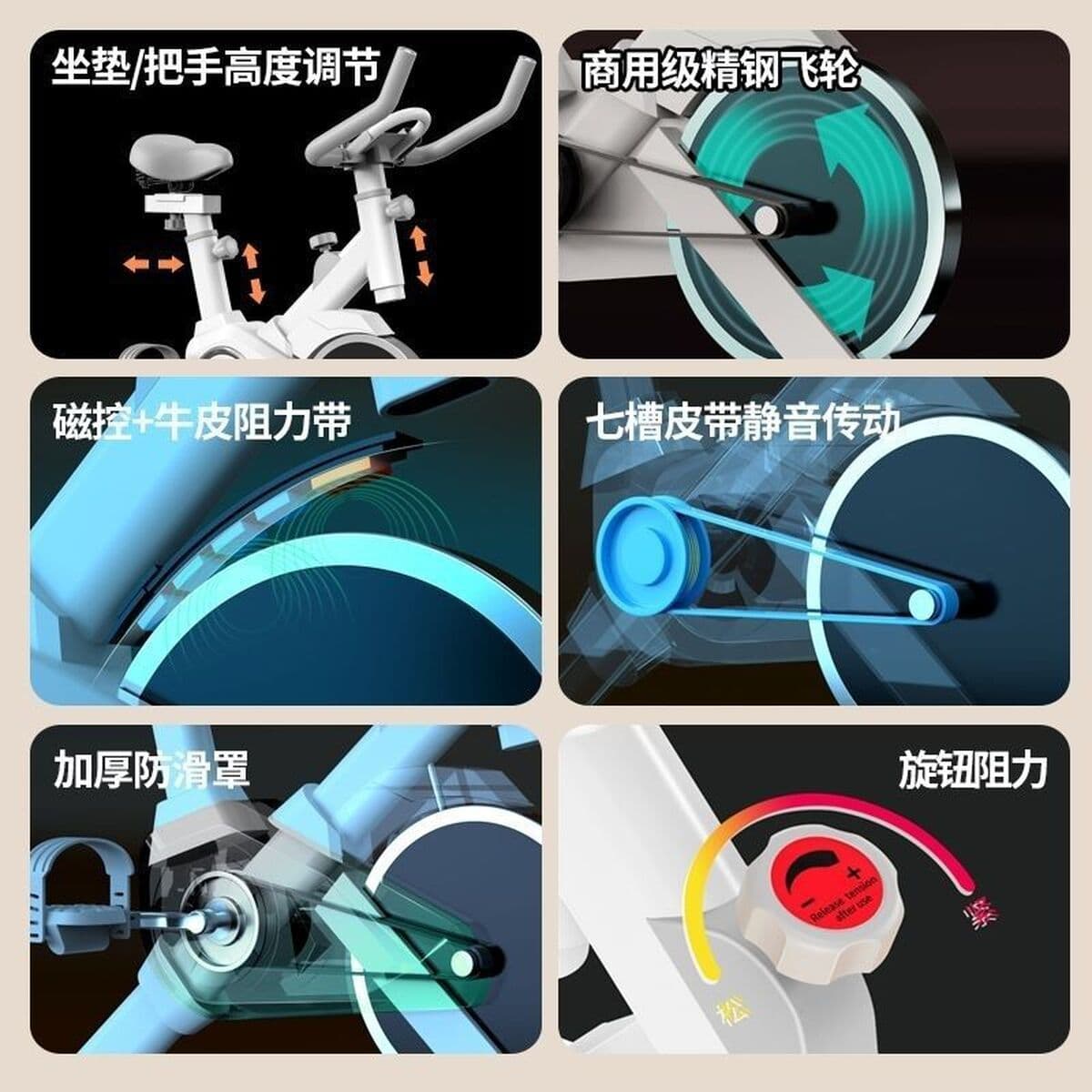 Источник фабрики трансграничные подарки динамический велосипед фитнес-оборудование Домашний велотренажер спортивный...