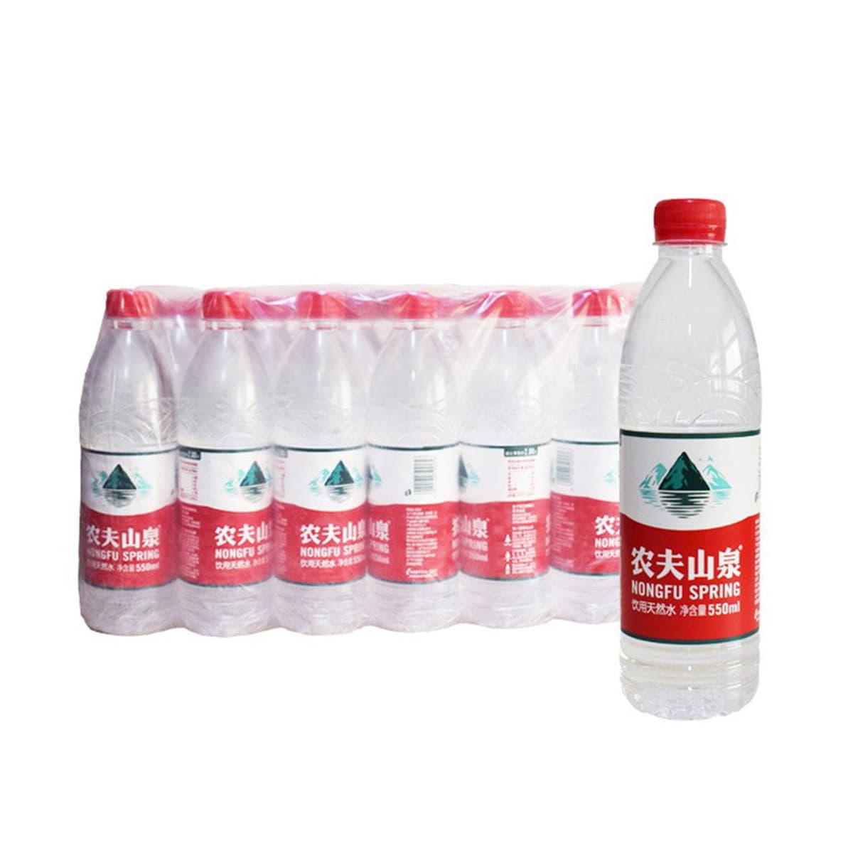 Nongfu Spring 380 мл 24 флакона питьевая природная вода большая бочка питьевой воды 5l * 4 бутылки вся коробка оптом