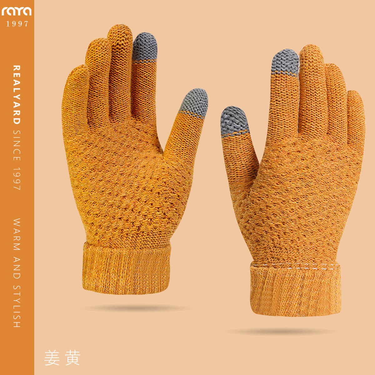 Мужские и женские зимние перчатки с двумя пальцами, новый стиль для работы за компьютером и набора текста, теплые вязаные...