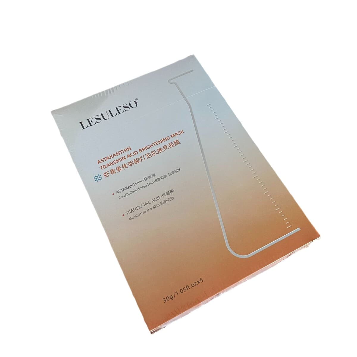 Lisu Lisu Астаксантин Транексамовая кислота Лампа Осветляющая маска для кожи Новая версия Укрепляющая успокаивающая маска...