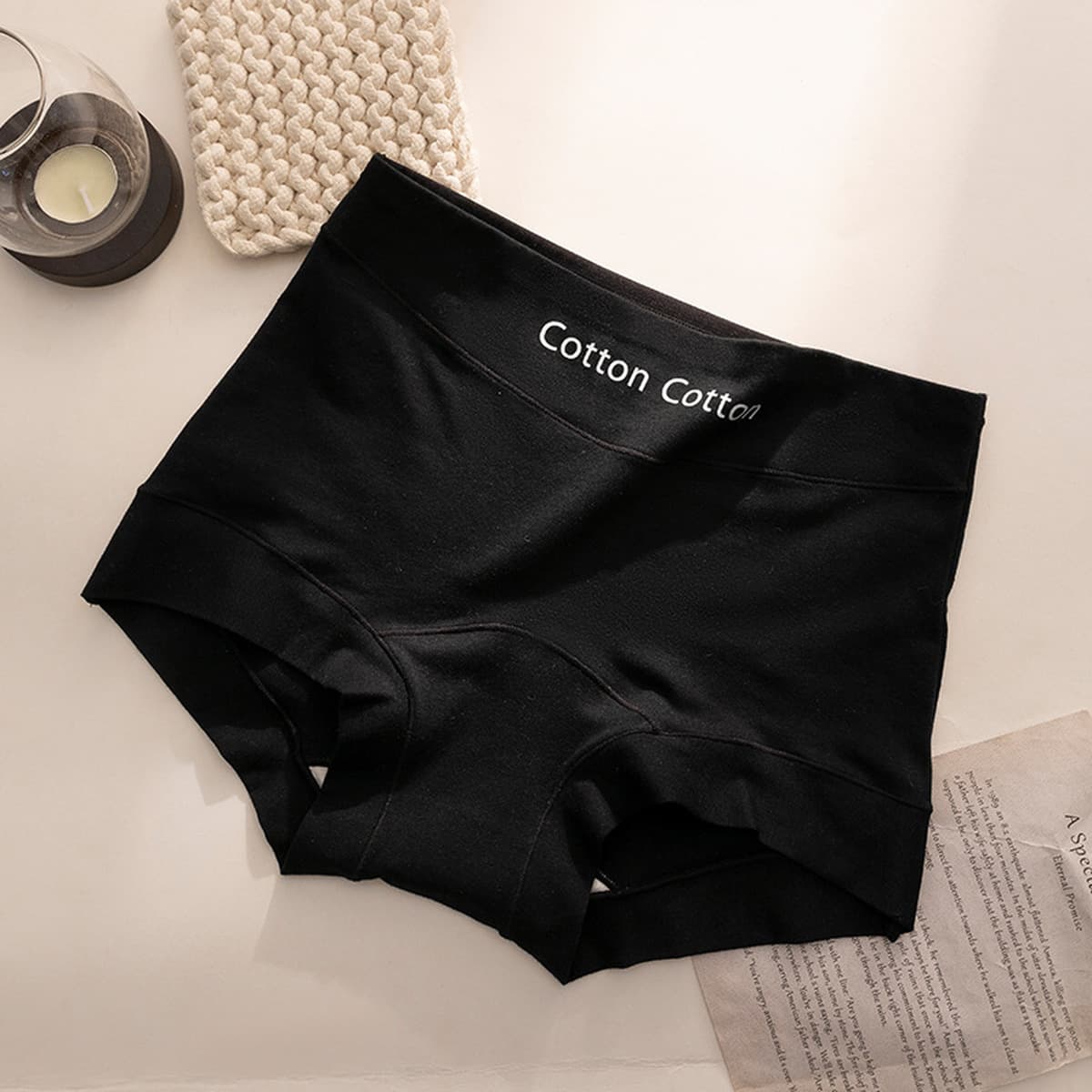 Женские боксеры из чистого хлопка с удлиненным шаговым швом, антибактериальные, 10А, анти-ВПЧ, средней посадки, спортивные,...