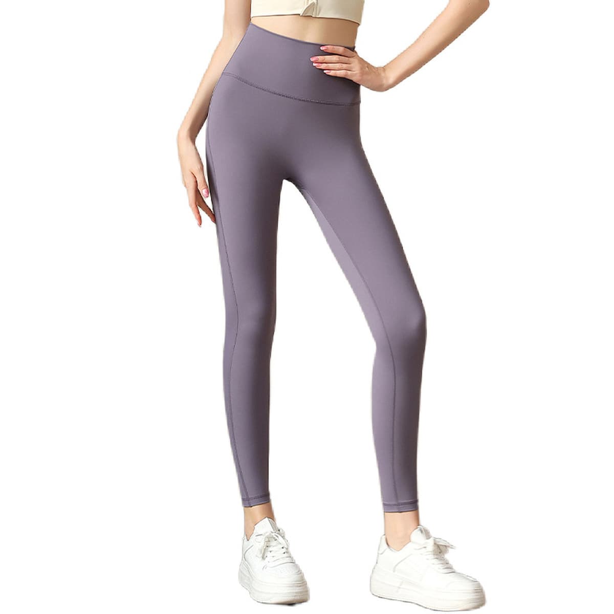 Спортивные женские штаны для йоги с высокой талией Быстросохнущие узкие брюки Брюки для бедер и персика Одежда для йоги...