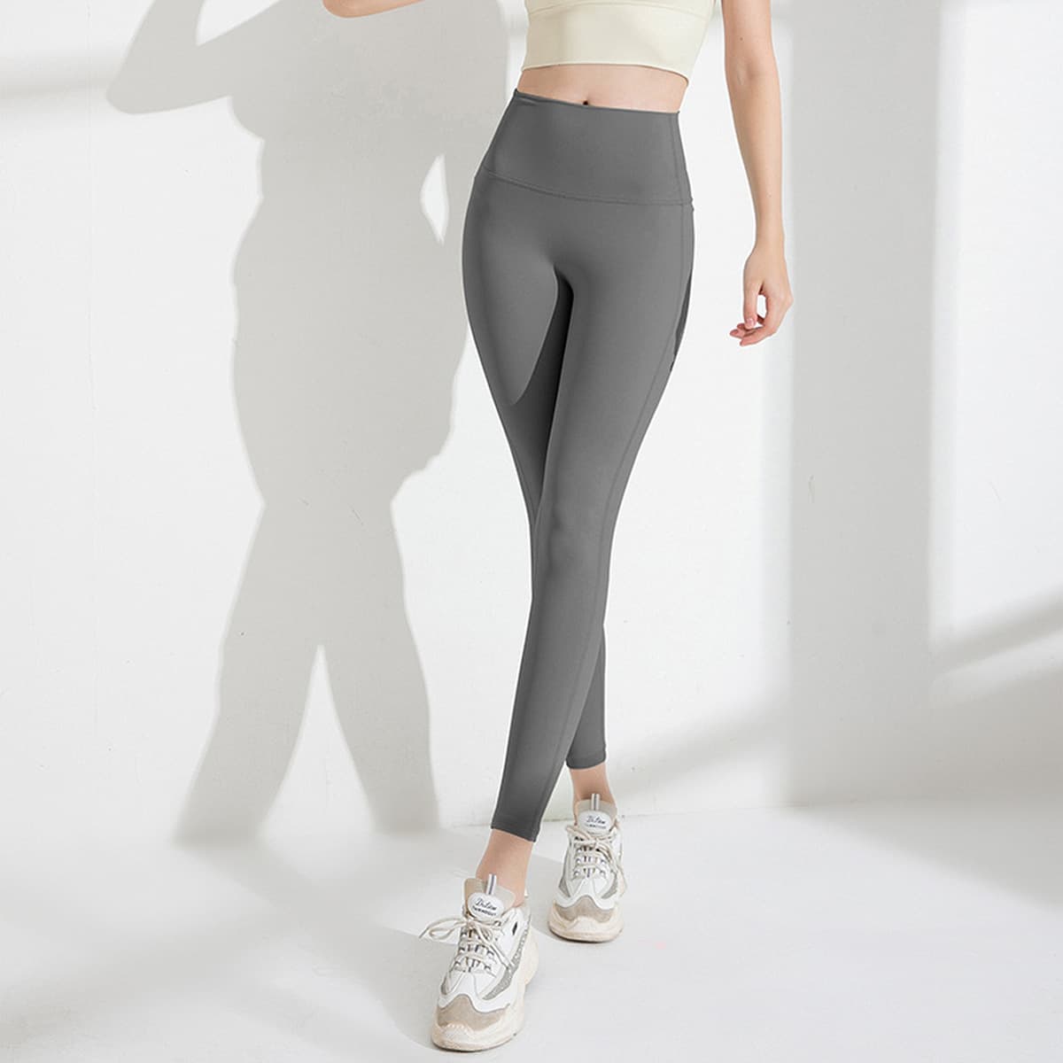 Спортивные женские штаны для йоги с высокой талией Быстросохнущие узкие брюки Брюки для бедер и персика Одежда для йоги...