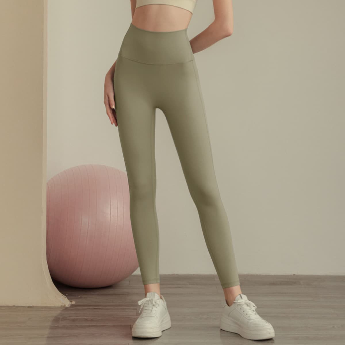 Спортивные женские штаны для йоги с высокой талией Быстросохнущие узкие брюки Брюки для бедер и персика Одежда для йоги...
