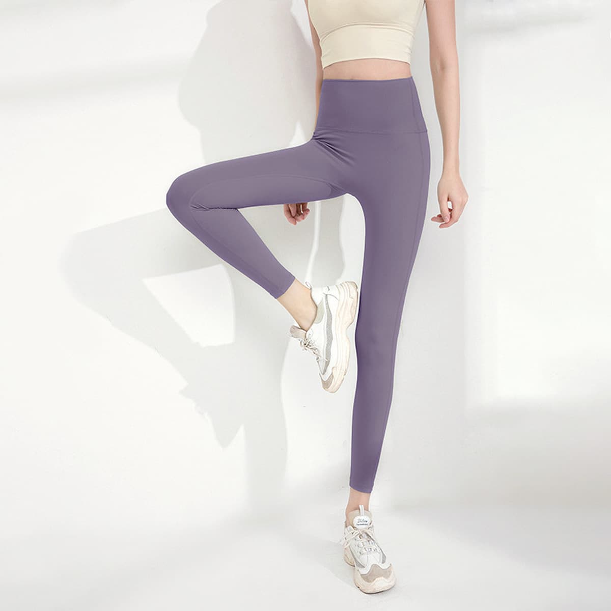 Спортивные женские штаны для йоги с высокой талией Быстросохнущие узкие брюки Брюки для бедер и персика Одежда для йоги...