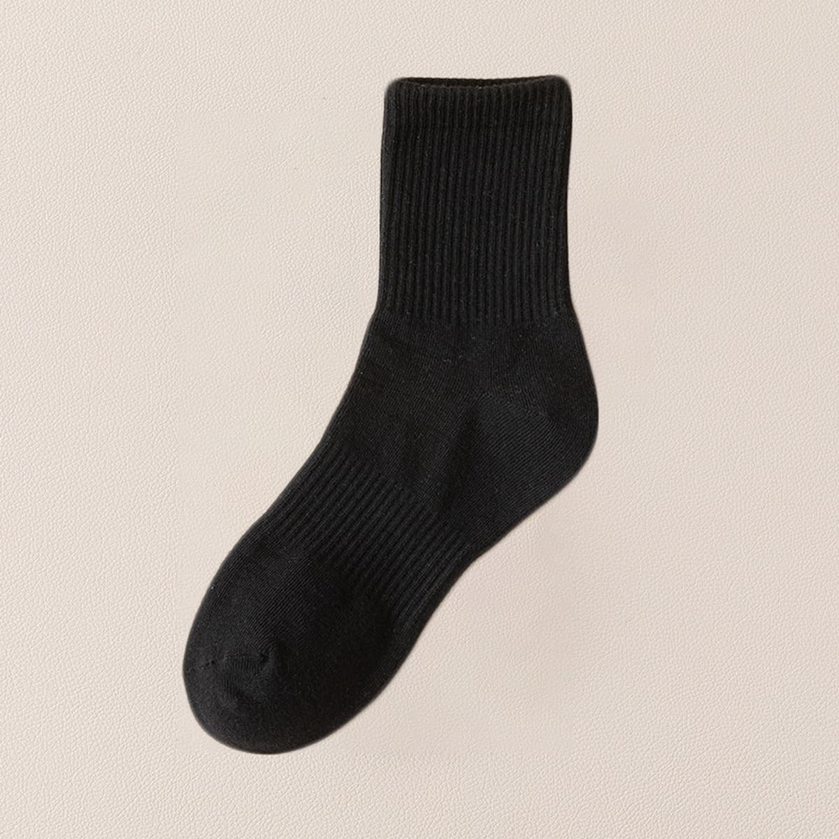 Мужские носки до середины икры, мужские носки с высокой талией, осенние черно-белые спортивные носки из чесаного хлопка,...