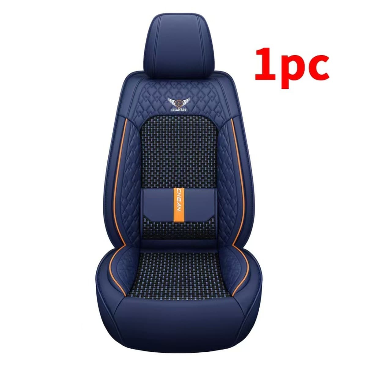 Новая модная подушка для автомобильного сиденья из ледяного шелка, всесезонный универсальный кожаный чехол на сиденье,...