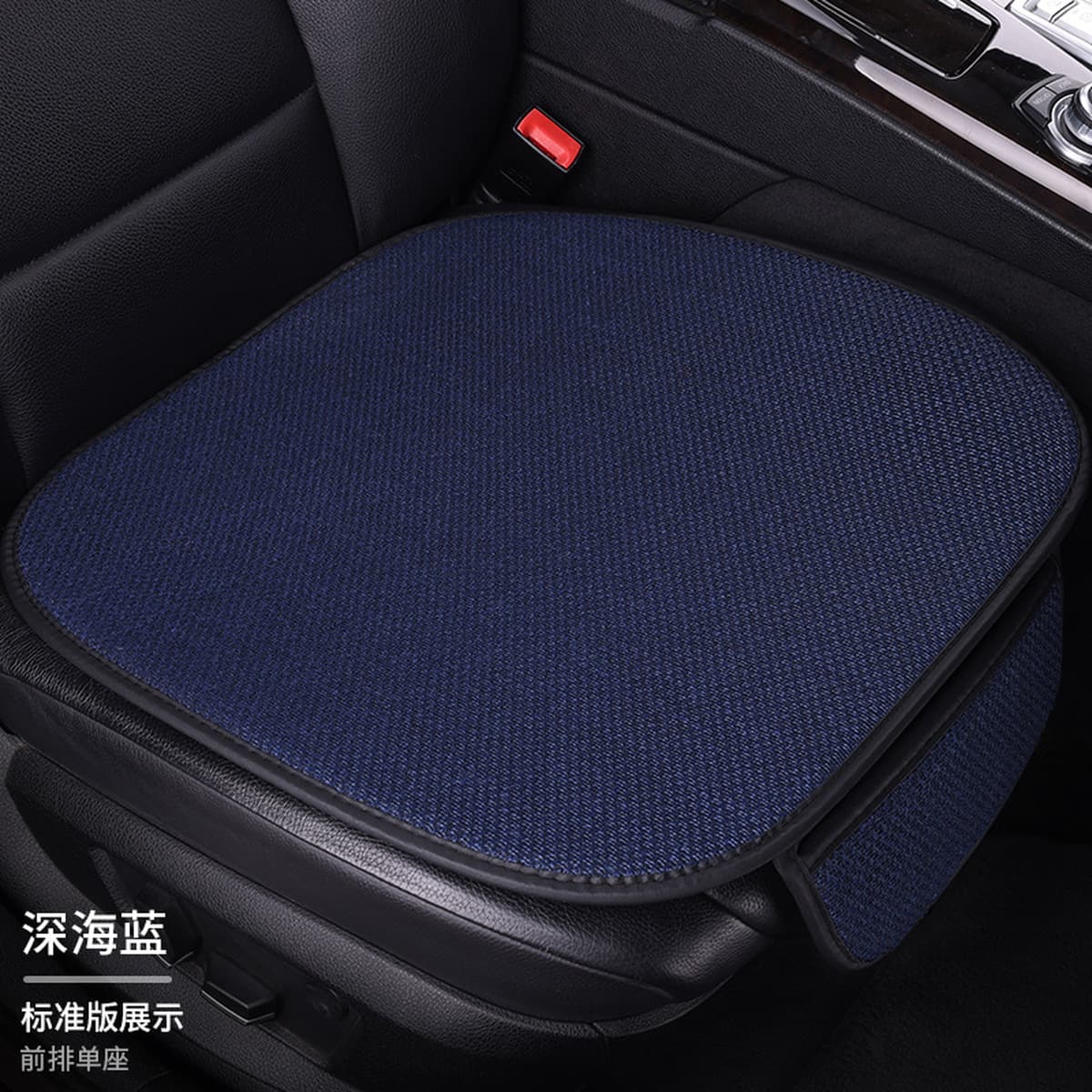 Подушка для автомобильного сиденья, полный комплект на все сезоны, легкая роскошная льняная дышащая нескользящая подушка для...