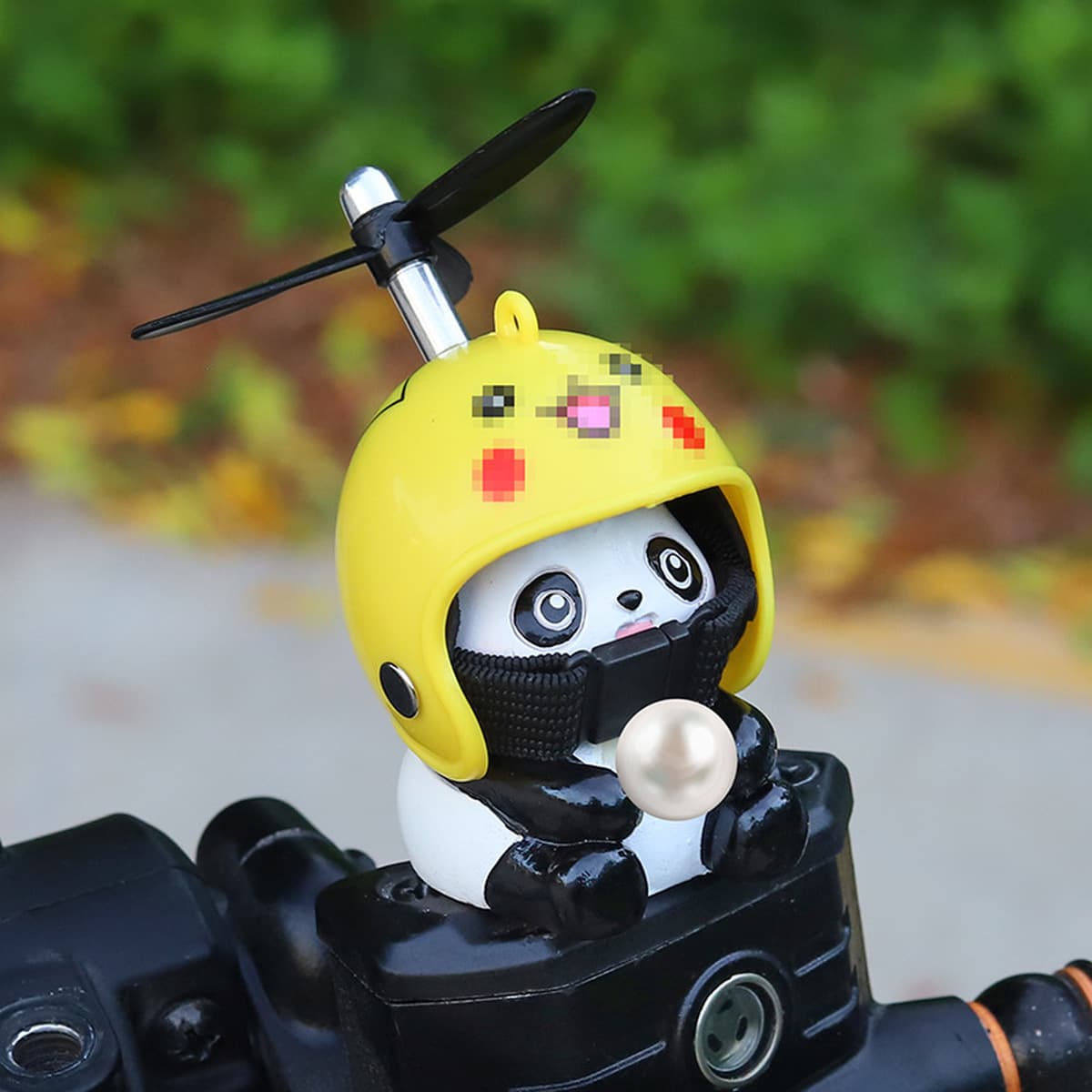 Панда велосипедные украшения шлем электрический мотоцикл желтая утка Милая ломающаяся утка украшения маленькие подвесные...