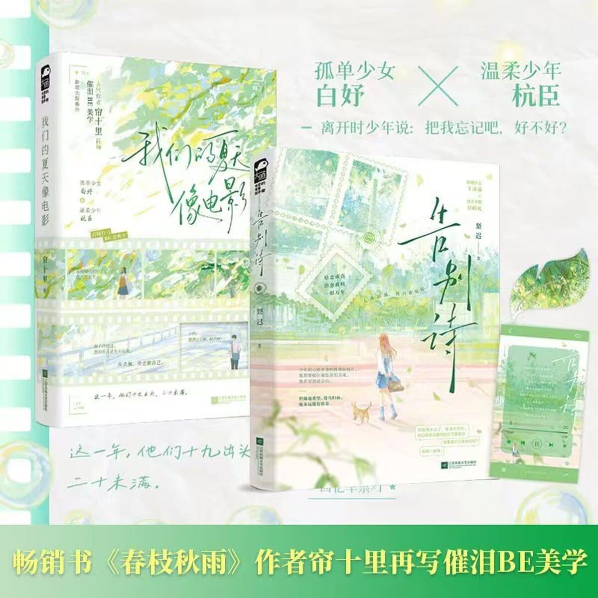 Романтическая повесть «Красота кампуса» Наша весна + Ты нарушил свое обещание Два тома, купленные по всему школьному зданию