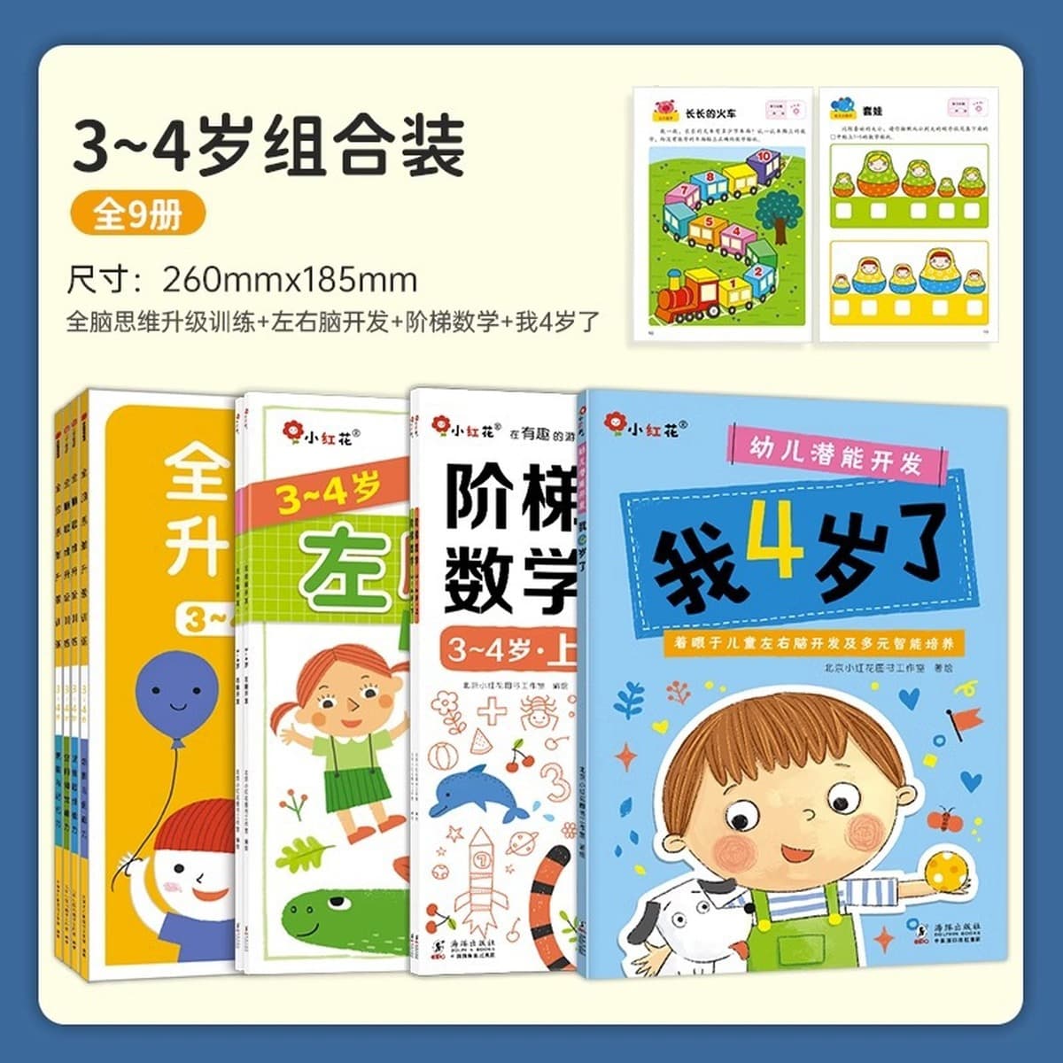 Учебная книга по логике мышления 2-3-4-6 лет 5 головоломок дошкольное обучение