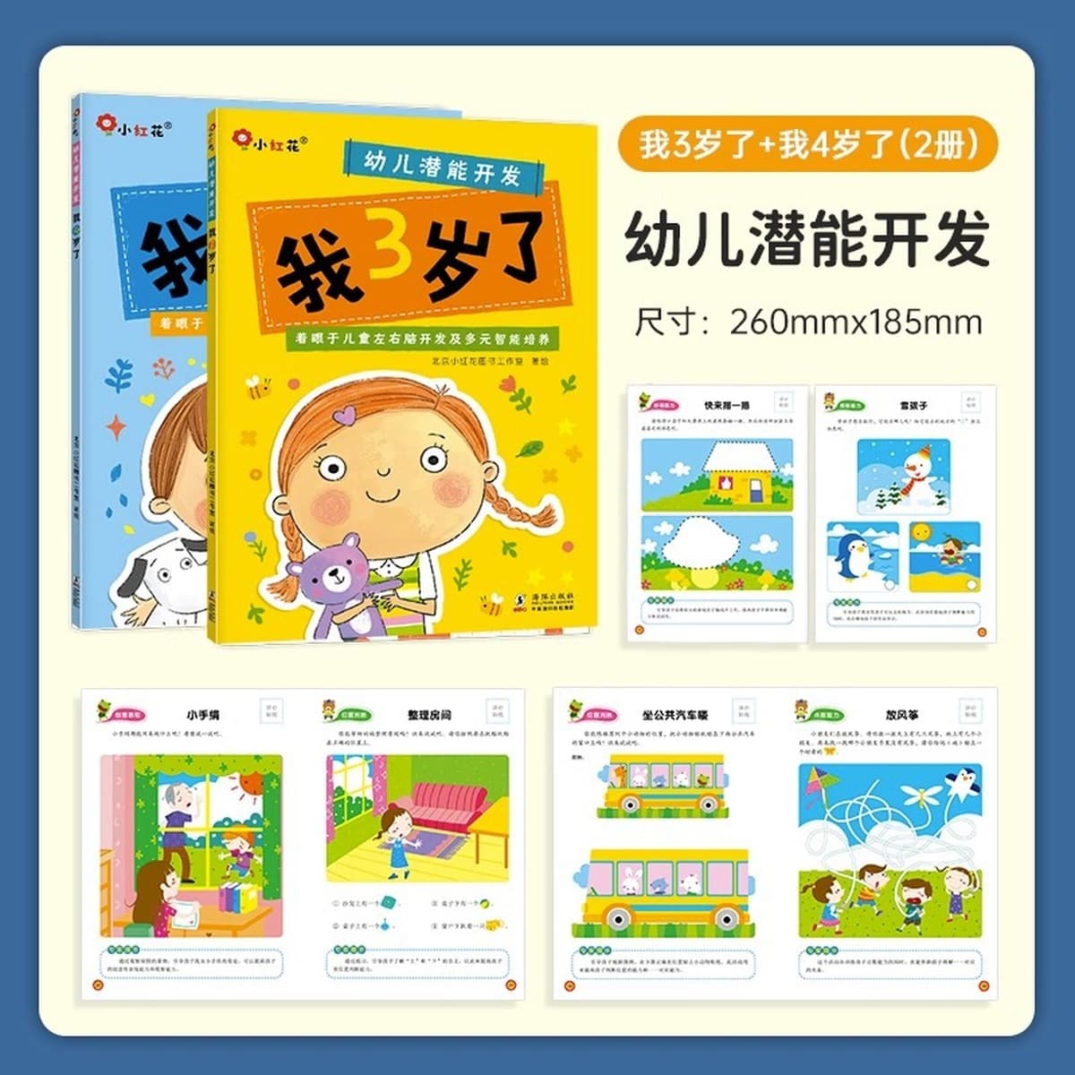 Учебная книга по логике мышления 2-3-4-6 лет 5 головоломок дошкольное обучение