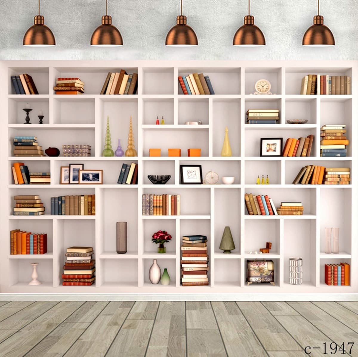 Фон для дня рождения Amazon, тканевый баннер для вечеринки, 3D кабинет, книжная полка, фон для библиотеки, занавеска,...