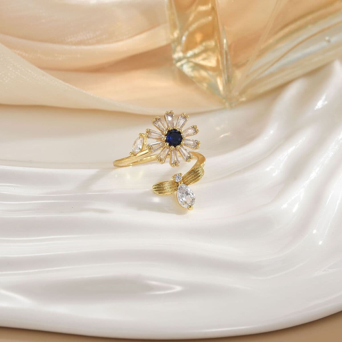 Вращающееся кольцо в европейском и американском стиле для женщин с микроинкрустацией цирконом, элегантное и изысканное,...