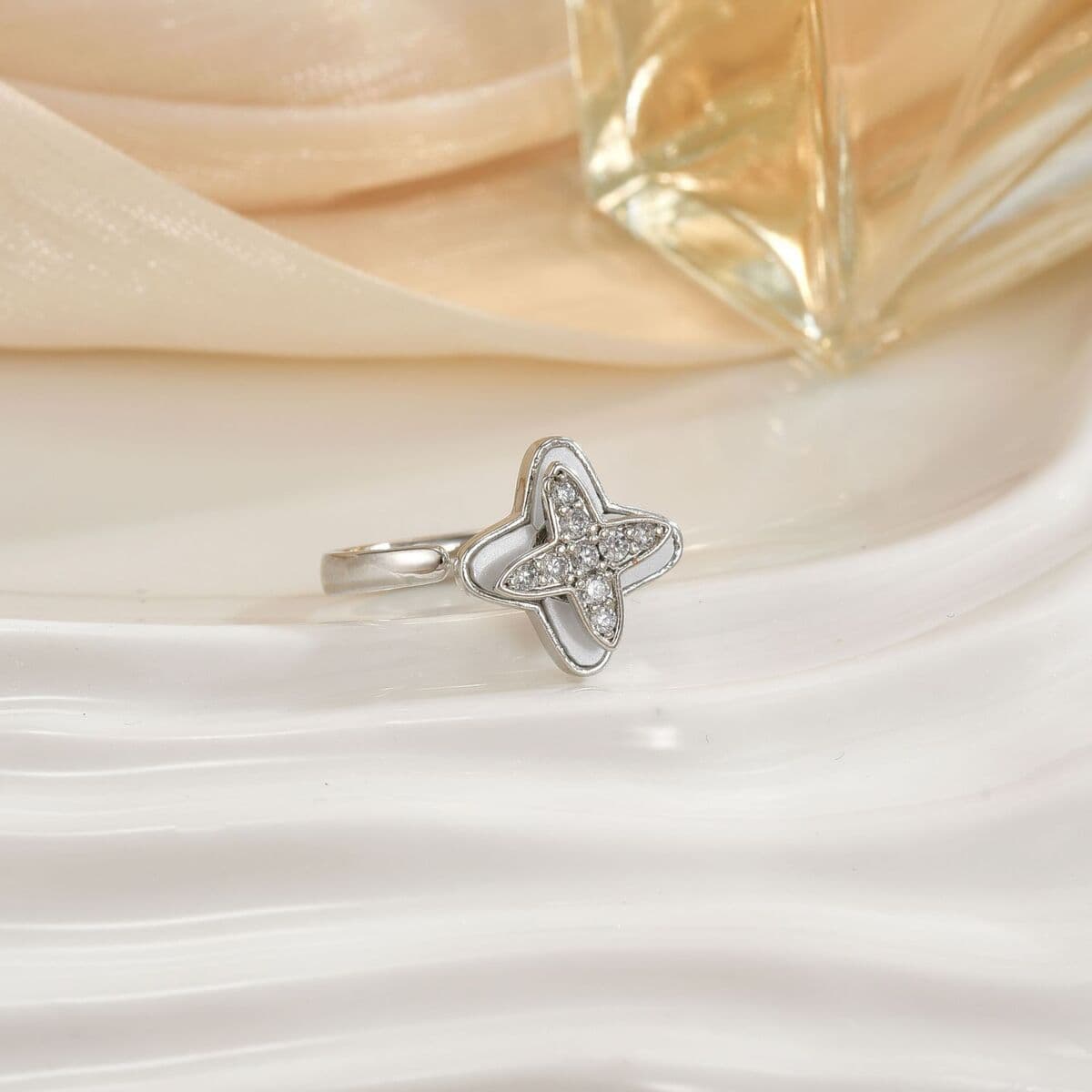 Вращающееся кольцо в европейском и американском стиле для женщин с микроинкрустацией цирконом, элегантное и изысканное,...