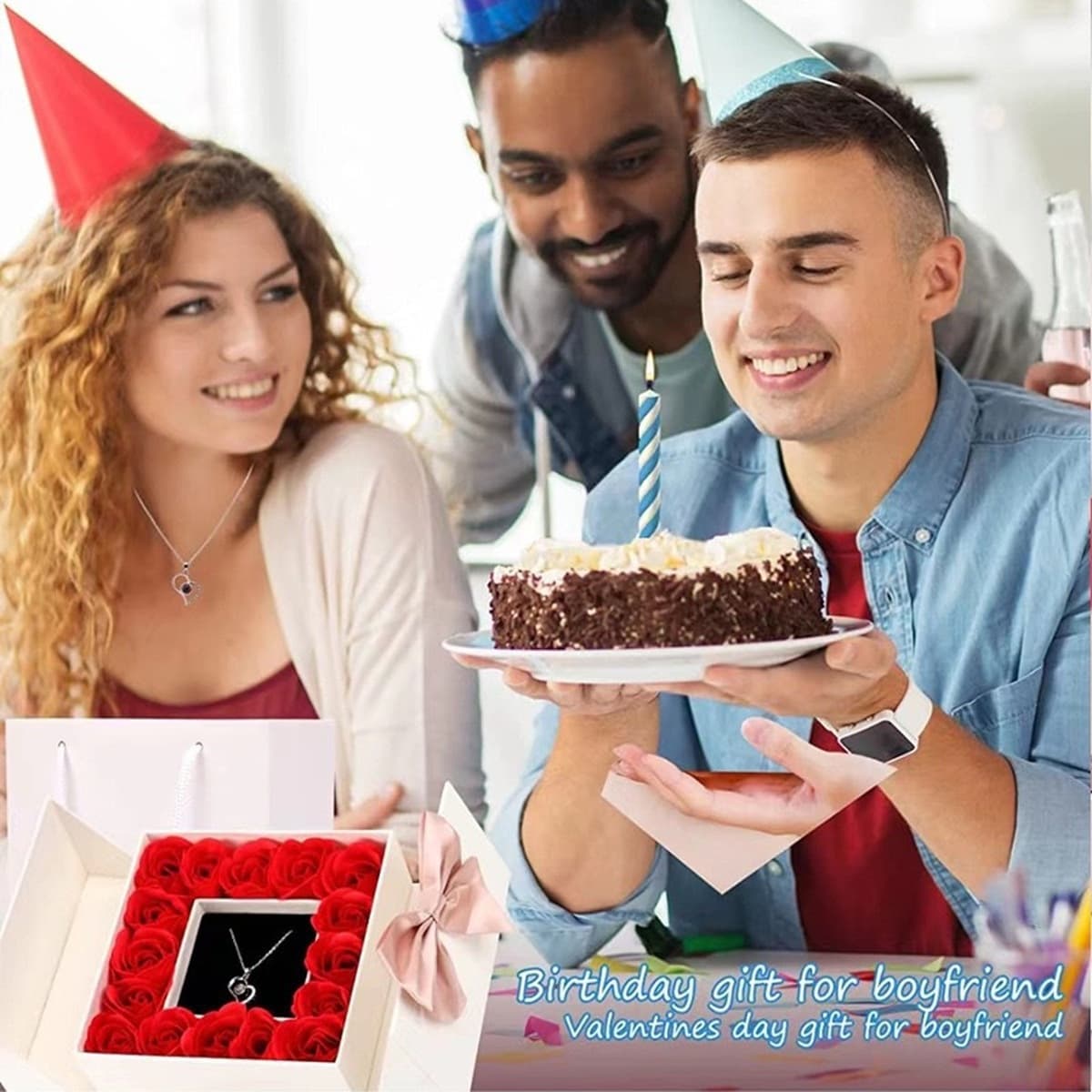 Трансграничные Горячие взрывы Амазонки на 100 языках Я люблю тебя проекционное ожерелье женское высокое чувство сердце кулон...