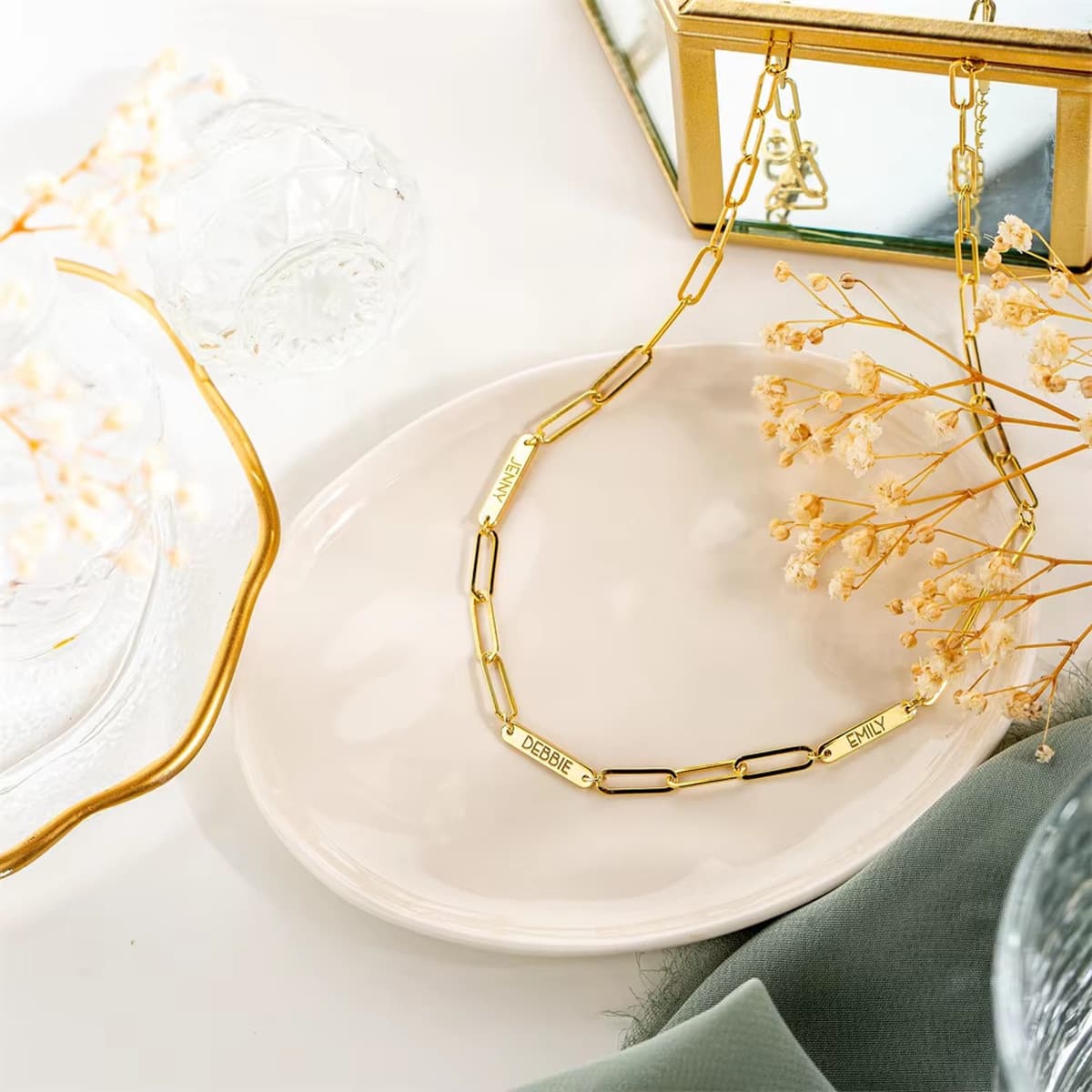 Европейское и американское овальное ожерелье из нержавеющей стали для женщин, с возможностью индивидуальной гравировки,...