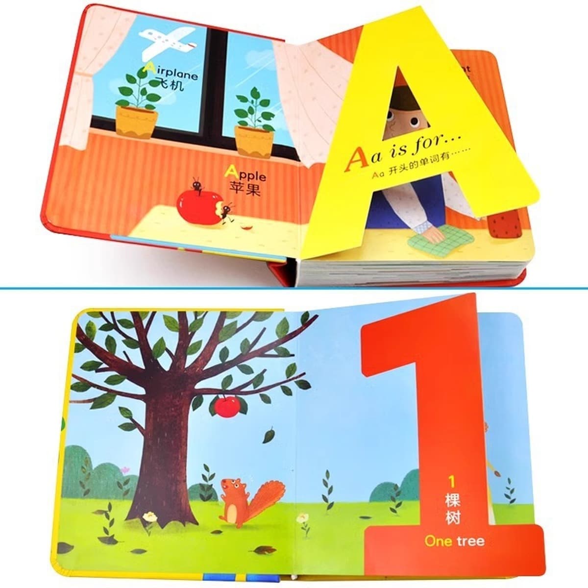 Магические буквы и веселые цифры, 2 тома, настоящие книги с картинками в твердом переплете для детей от 3 до 6 лет, для...