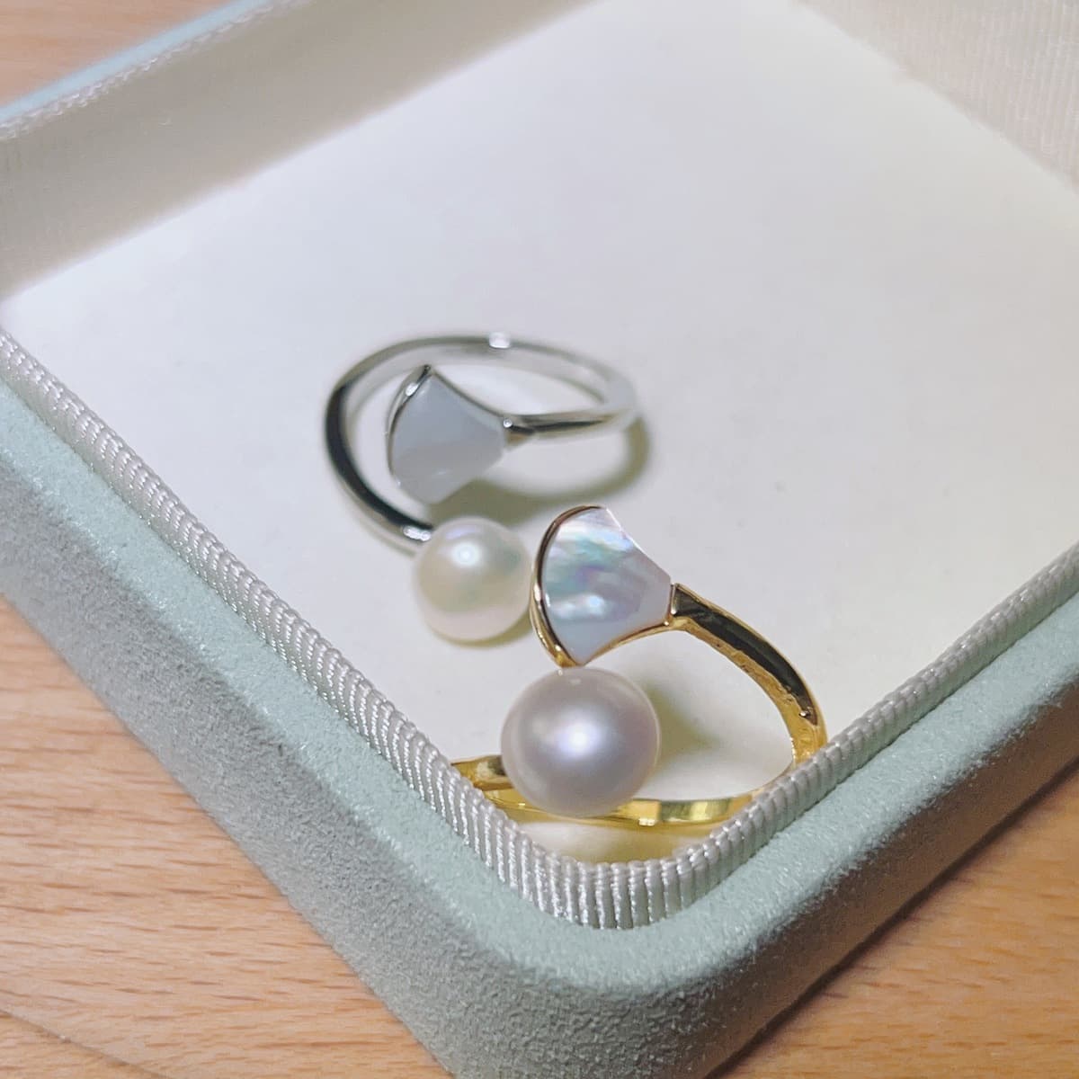 Французский натуральный жемчуг веерообразный натуральный моллюсков серьги нишевые дизайн высокого уровня чувство серьги...