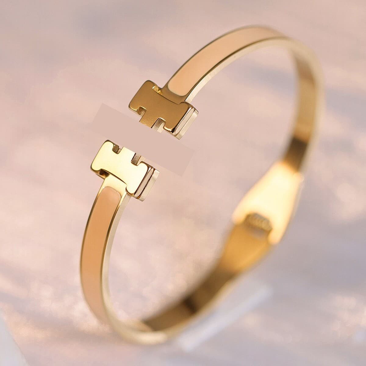 Женский браслет с четырехлистным клевером, покрытый гальваническим покрытием, не выцветает, экологичный, европейский и...