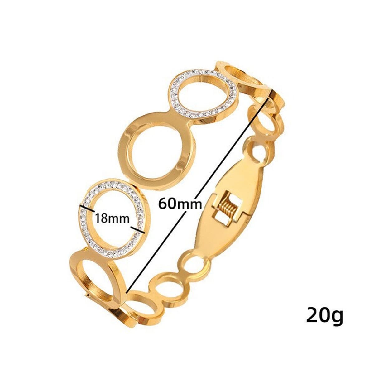 Женский браслет с четырехлистным клевером, покрытый гальваническим покрытием, не выцветает, экологичный, европейский и...