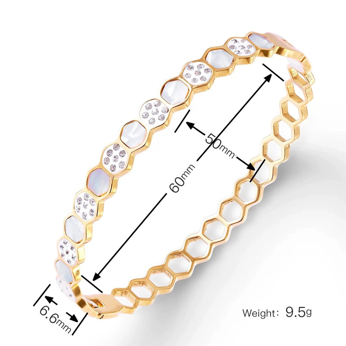 Женский браслет с четырехлистным клевером, покрытый гальваническим покрытием, не выцветает, экологичный, европейский и...