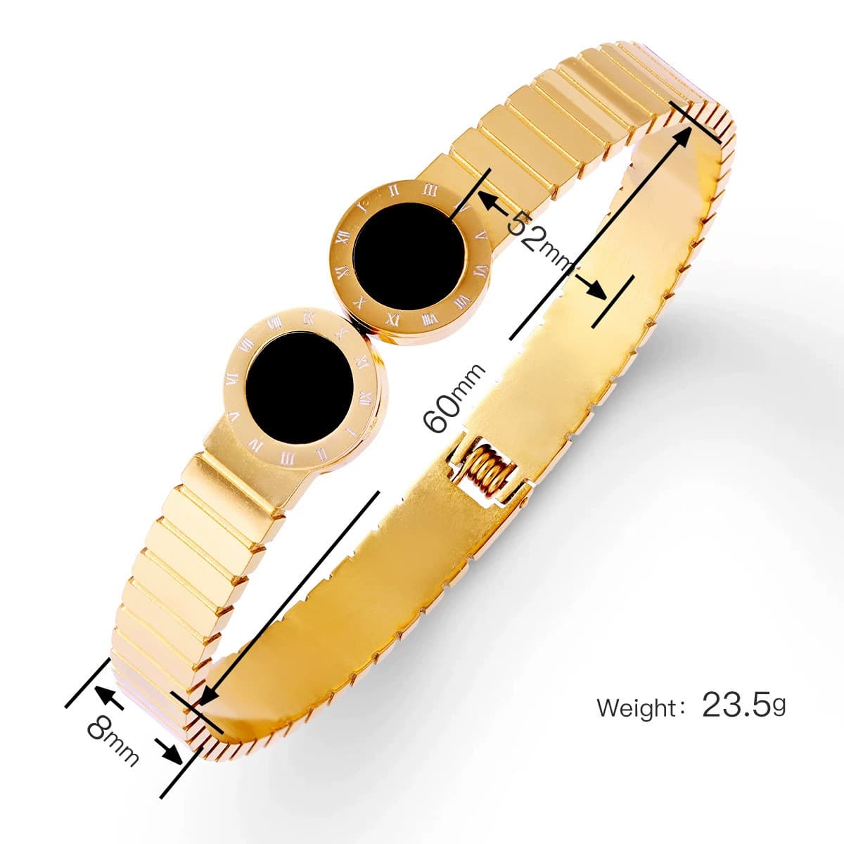 Женский браслет с четырехлистным клевером, покрытый гальваническим покрытием, не выцветает, экологичный, европейский и...