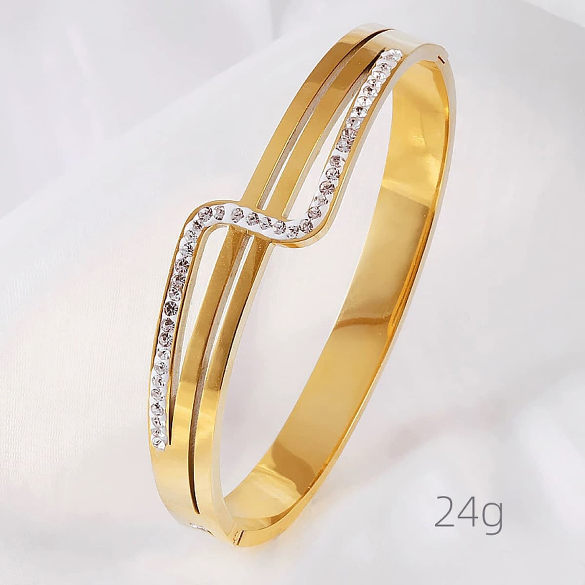 Женский браслет с четырехлистным клевером, покрытый гальваническим покрытием, не выцветает, экологичный, европейский и...