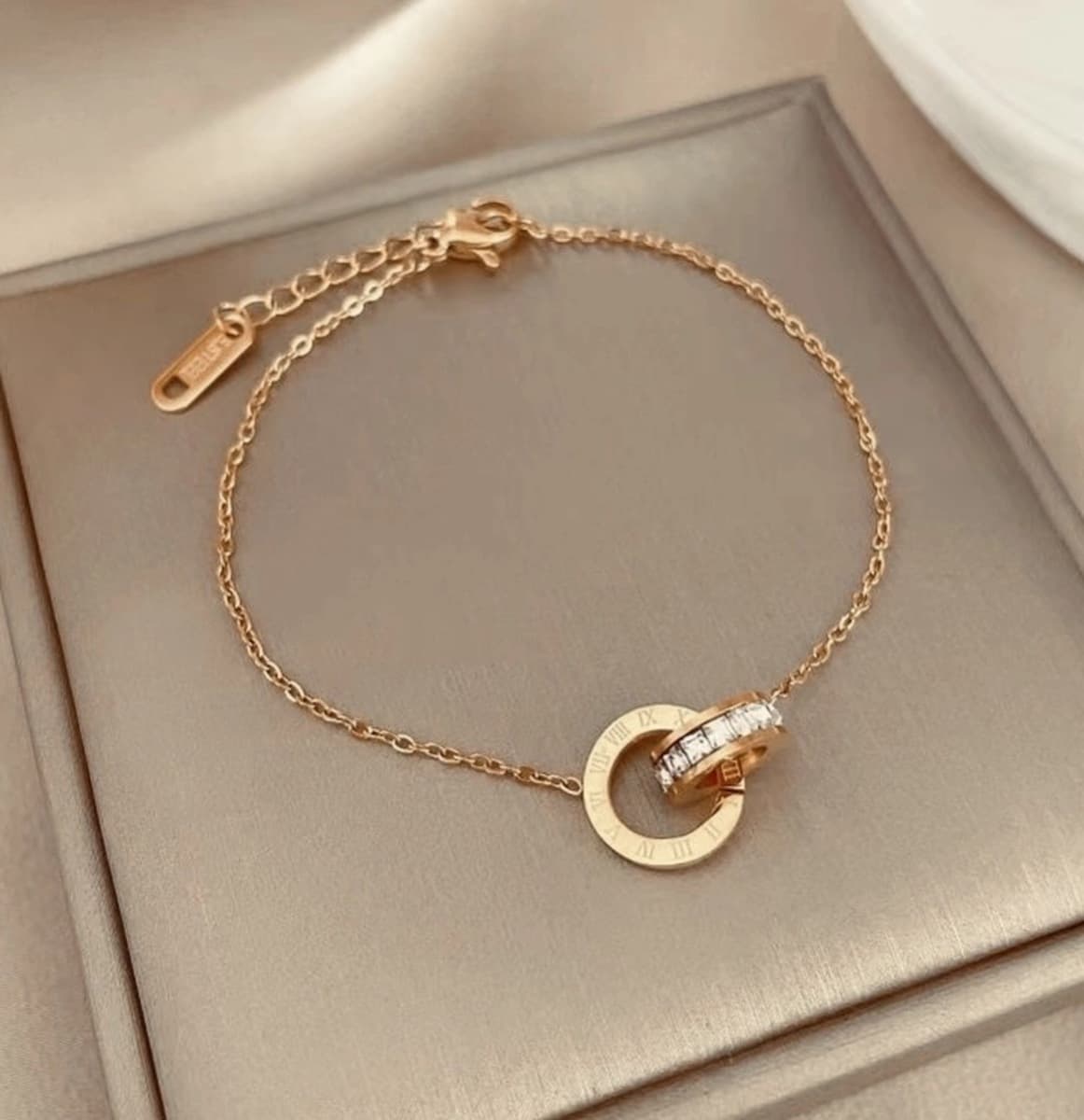 Полностью титановое стальное ожерелье с двойным кольцом в римском стиле, покрытое 18-каратным золотом, легкий роскошный...