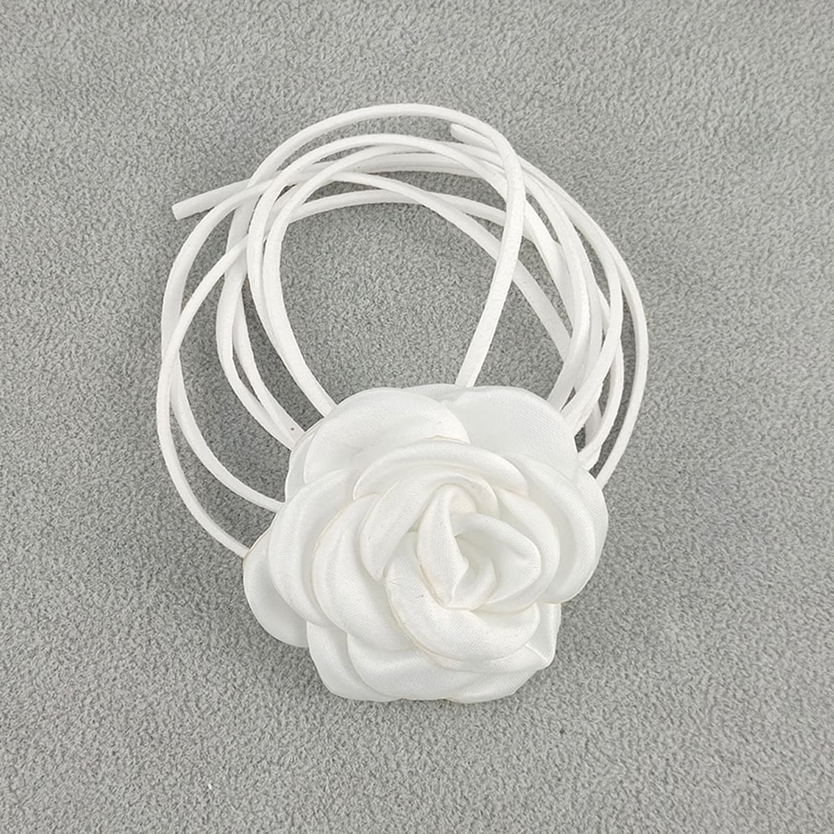 Трансграничное Ретро французское цветочное колье-колье Многоцелевая цепочка для галстука с кисточками на шее Камелия Роза на...