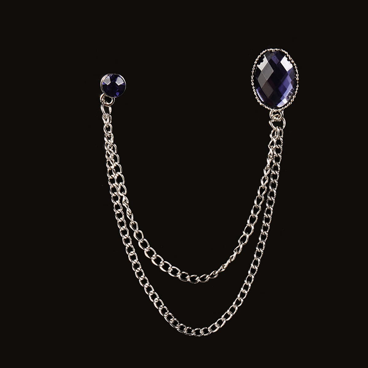 Зимний новый модный рубиновый свитер цепочка броши темперамент элегантный коктейльный костюм дикий корсаж