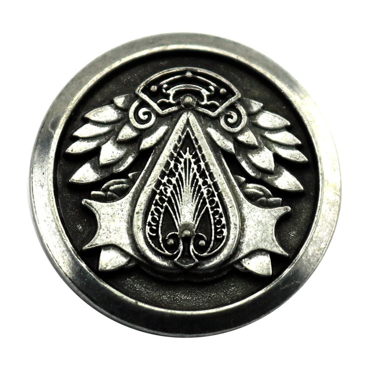 Игровые аксессуары: значок/брошь Assassin's Creed, кольцо из сплава с головой призрака, аниме, оптом