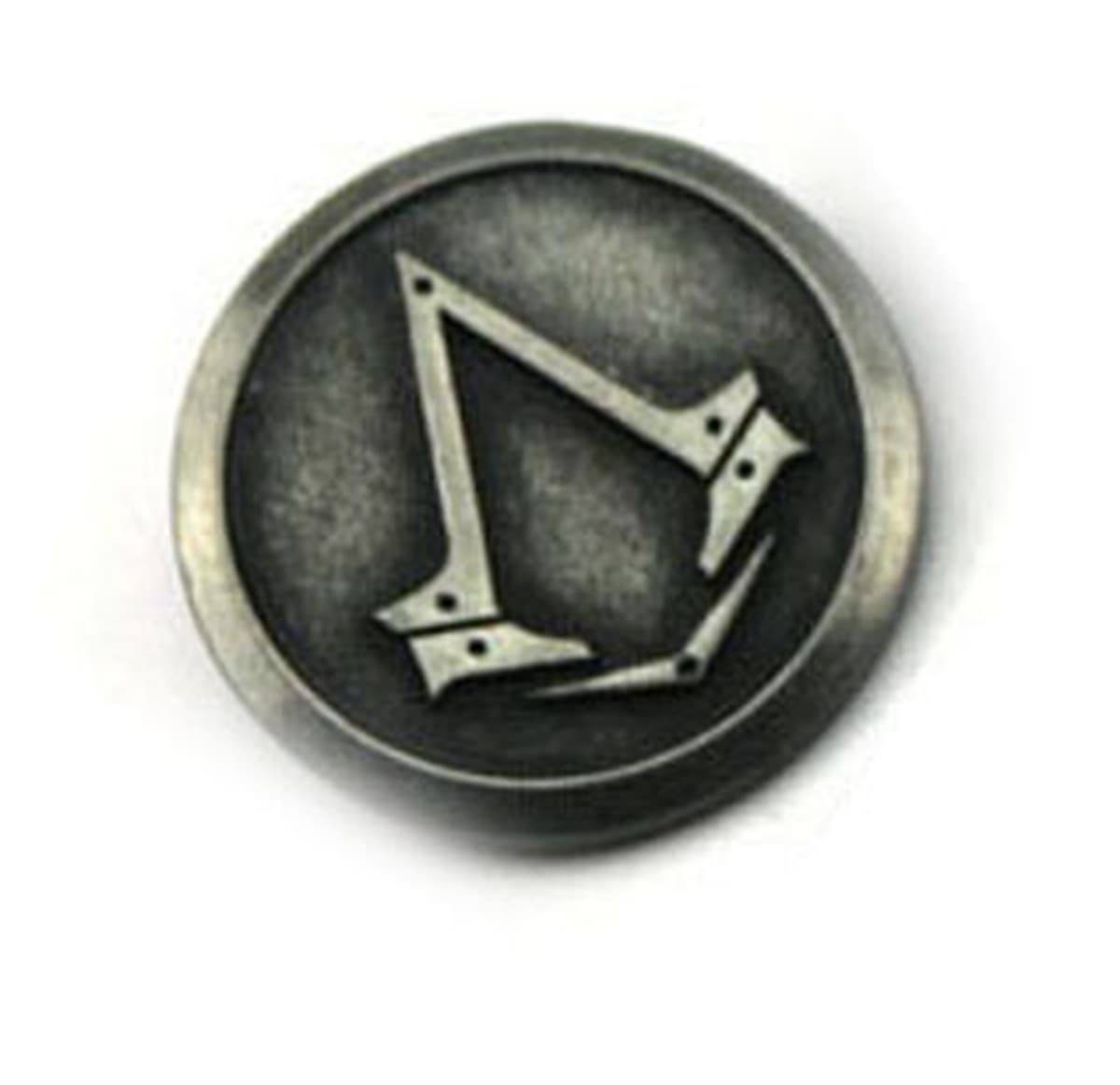 Игровые аксессуары: значок/брошь Assassin's Creed, кольцо из сплава с головой призрака, аниме, оптом