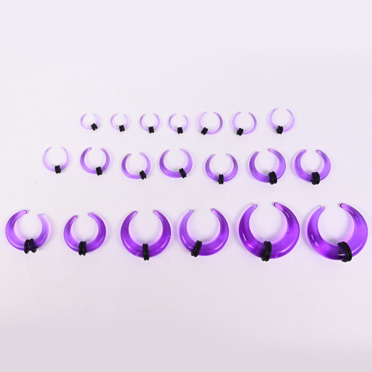 Акриловые серьги-шипы для пирсинга ушей, серия Cross-border Horn Auricle, различные цвета и размеры, U-образные, конусные,...