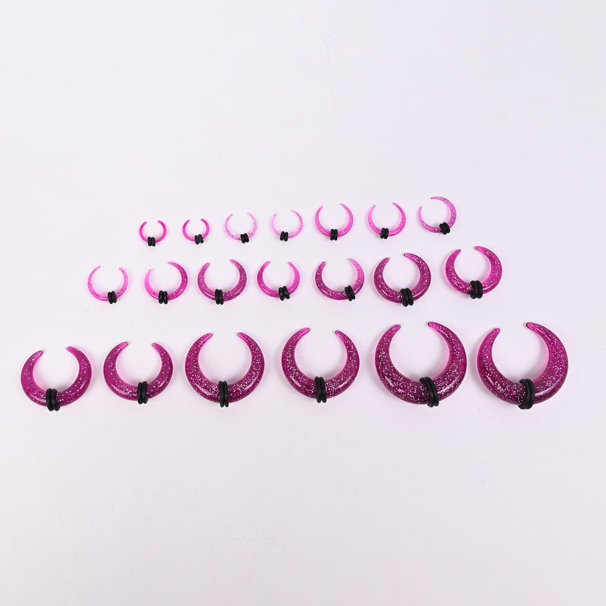 Акриловые серьги-шипы для пирсинга ушей, серия Cross-border Horn Auricle, различные цвета и размеры, U-образные, конусные,...