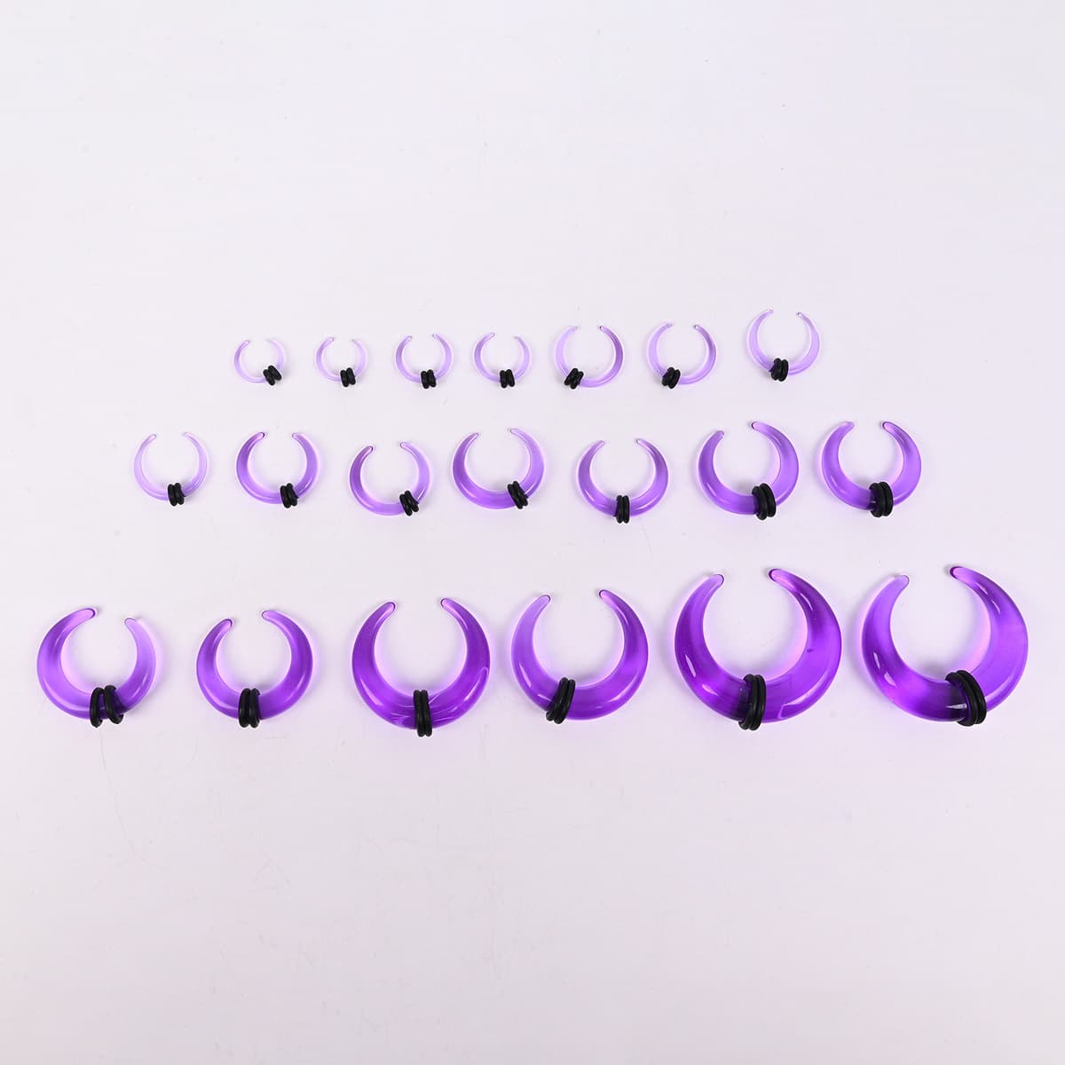 Акриловые серьги-шипы для пирсинга ушей, серия Cross-border Horn Auricle, различные цвета и размеры, U-образные, конусные,...