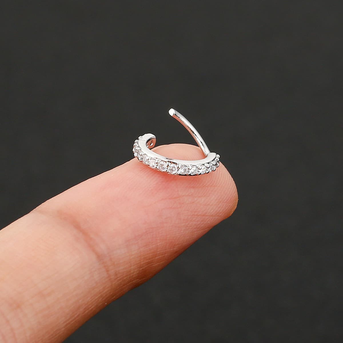 Трансграничные горячие продажи пирсинг ювелирные серьги носовые кольца медные микро-циркониевые мини-мягкие костяные шипы...