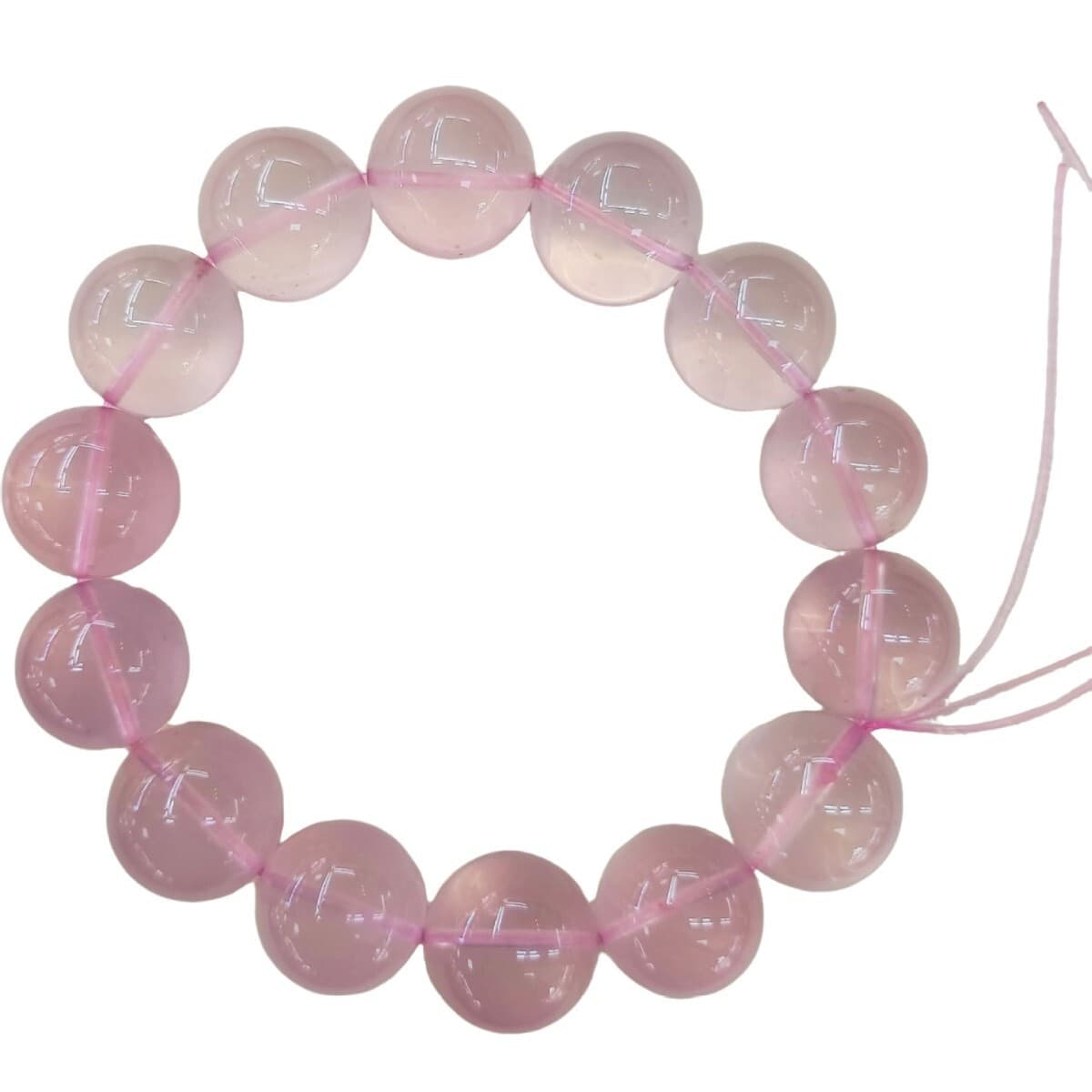 Натуральный браслет с розовым кристаллом лошади для женщин, Мадагаскар, розовый кристалл, камень гибискуса, браслет ручной...