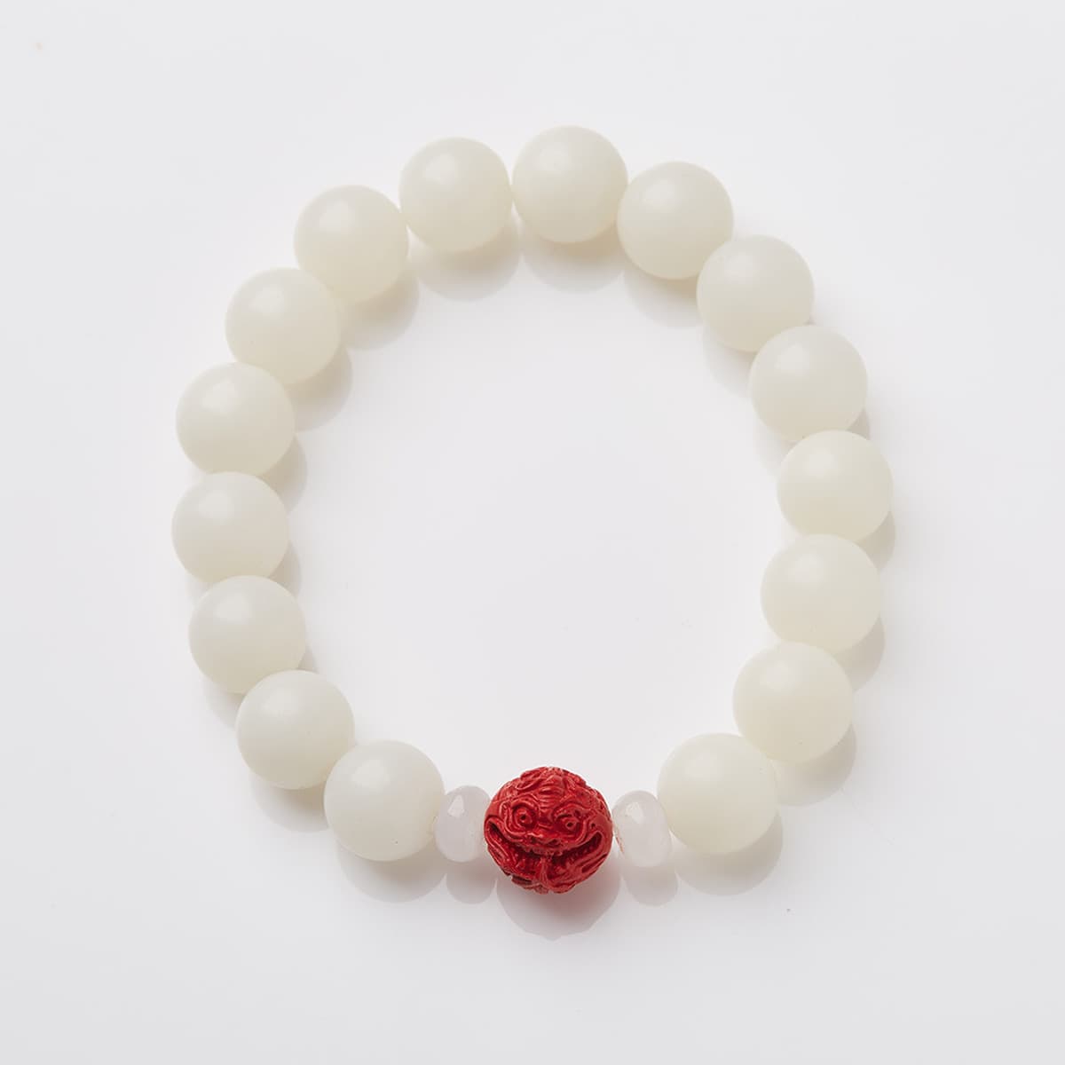 Qiyi ювелирные изделия оригинальный натуральный корень Бодхи браслет Белый нефрит Бодхи 108 бусин четки Бодхи браслет