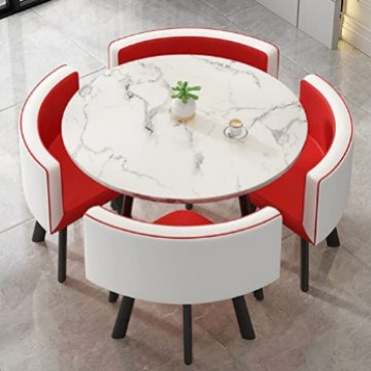 Съемный обеденный стол для дома, небольшой квартиры, обеденный стол, магазин, стол для переговоров на тротуарке и стул,...